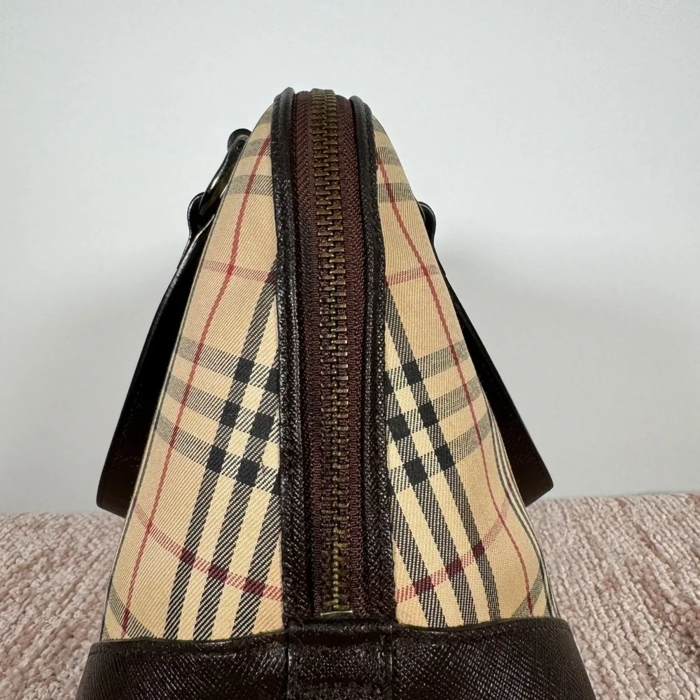 Burberry Vintage Nova Check Satchel